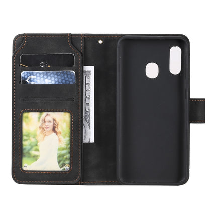 Skin Feel Business Horizontal Flip PU Leather Case with Holder & Multi-Card Slots & Wallet & Lanyard & Photo Frame, For Samsung Galaxy A20e, For Samsung Galaxy A70, For Samsung Galaxy Note10+, For Samsung Galaxy A5 2017