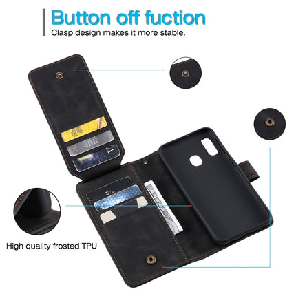 Skin Feel Business Horizontal Flip PU Leather Case with Holder & Multi-Card Slots & Wallet & Lanyard & Photo Frame, For Samsung Galaxy A20e, For Samsung Galaxy A70, For Samsung Galaxy Note10+, For Samsung Galaxy A5 2017