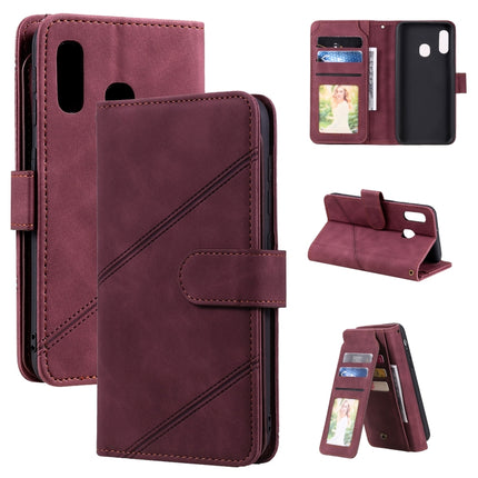 Skin Feel Business Horizontal Flip PU Leather Case with Holder & Multi-Card Slots & Wallet & Lanyard & Photo Frame, For Samsung Galaxy A20e, For Samsung Galaxy A70, For Samsung Galaxy Note10+, For Samsung Galaxy A5 2017
