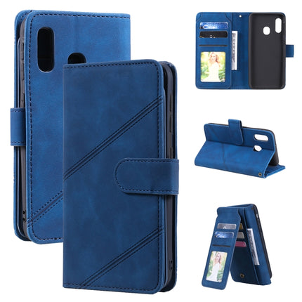 Skin Feel Business Horizontal Flip PU Leather Case with Holder & Multi-Card Slots & Wallet & Lanyard & Photo Frame, For Samsung Galaxy A20e, For Samsung Galaxy A70, For Samsung Galaxy Note10+, For Samsung Galaxy A5 2017