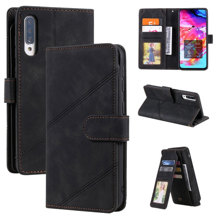 Skin Feel Business Horizontal Flip PU Leather Case with Holder & Multi-Card Slots & Wallet & Lanyard & Photo Frame, For Samsung Galaxy A20e, For Samsung Galaxy A70, For Samsung Galaxy Note10+, For Samsung Galaxy A5 2017