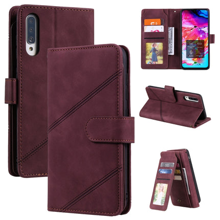 Skin Feel Business Horizontal Flip PU Leather Case with Holder & Multi-Card Slots & Wallet & Lanyard & Photo Frame, For Samsung Galaxy A20e, For Samsung Galaxy A70, For Samsung Galaxy Note10+, For Samsung Galaxy A5 2017