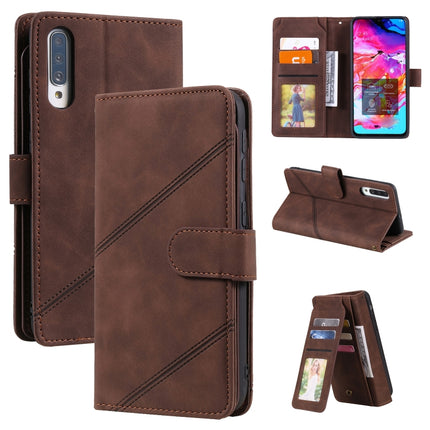Skin Feel Business Horizontal Flip PU Leather Case with Holder & Multi-Card Slots & Wallet & Lanyard & Photo Frame, For Samsung Galaxy A20e, For Samsung Galaxy A70, For Samsung Galaxy Note10+, For Samsung Galaxy A5 2017