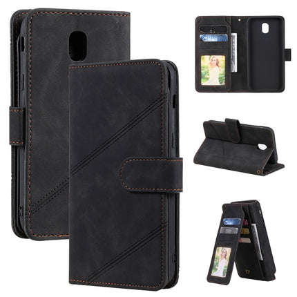 Skin Feel Business Horizontal Flip PU Leather Case with Holder & Multi-Card Slots & Wallet & Lanyard & Photo Frame, For Samsung Galaxy J5 2017