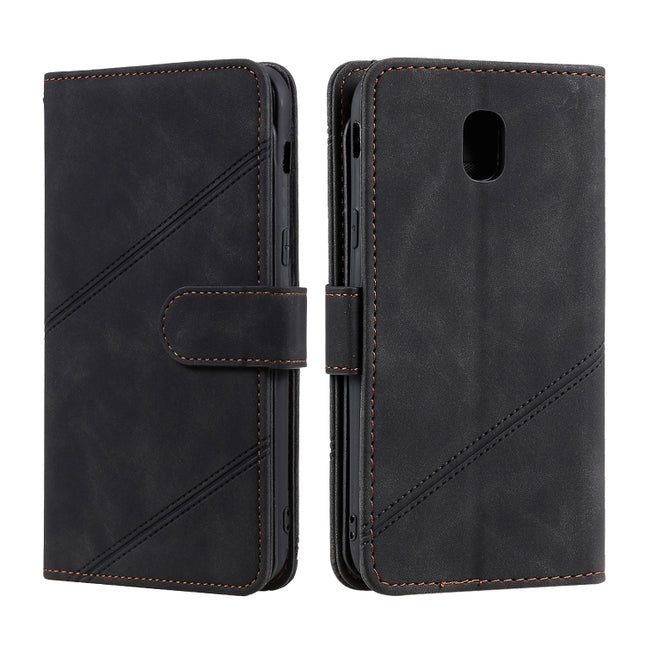 Skin Feel Business Horizontal Flip PU Leather Case with Holder & Multi-Card Slots & Wallet & Lanyard & Photo Frame, For Samsung Galaxy J5 2017