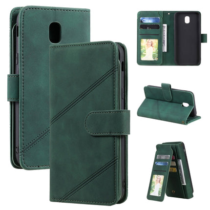 Skin Feel Business Horizontal Flip PU Leather Case with Holder & Multi-Card Slots & Wallet & Lanyard & Photo Frame, For Samsung Galaxy J5 2017