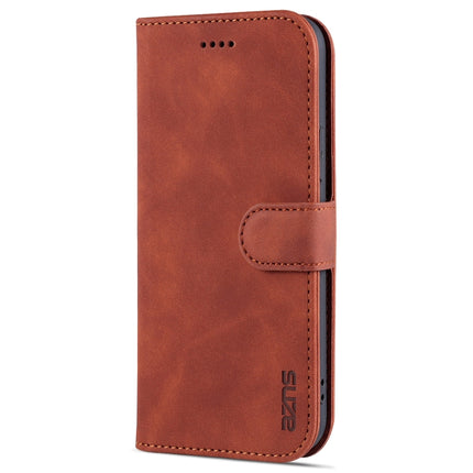 AZNS - Funda de piel con tapa horizontal con textura de piel de becerro, ranuras para tarjetas, soporte y billetera, para iPhone 12 Pro, para iPhone 12 Pro Max