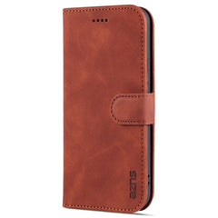 AZNS - Funda de piel con tapa horizontal con textura de piel de becerro, ranuras para tarjetas, soporte y billetera, para iPhone 12 Pro, para iPhone 12 Pro Max