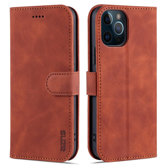 AZNS Skin Feel Calf Texture Horizontal Flip Leather Case with Card Slots & Holder & Wallet, For iPhone 12 Pro, For iPhone 12 Pro Max