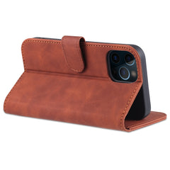 AZNS - Funda de piel con tapa horizontal con textura de piel de becerro, ranuras para tarjetas, soporte y billetera, para iPhone 12 Pro, para iPhone 12 Pro Max