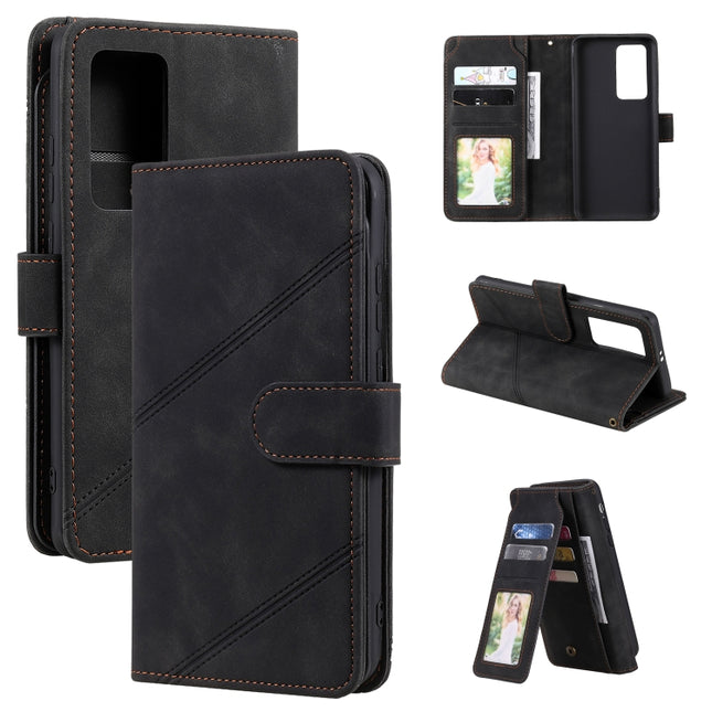 Skin Feel Business Horizontal Flip PU Leather Case with Holder & Multi-Card Slots & Wallet & Lanyard & Photo Frame, For Huawei P40 Pro, For Huawei P40 Lite, For Huawei P30 Pro