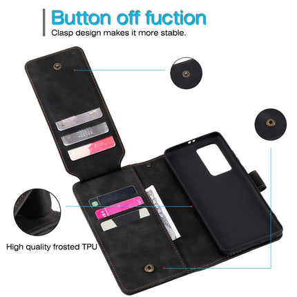 Skin Feel Business Horizontal Flip PU Leather Case with Holder & Multi-Card Slots & Wallet & Lanyard & Photo Frame, For Huawei P40 Pro, For Huawei P40 Lite, For Huawei P30 Pro