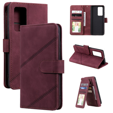 Skin Feel Business Horizontal Flip PU Leather Case with Holder & Multi-Card Slots & Wallet & Lanyard & Photo Frame, For Huawei P40 Pro, For Huawei P40 Lite, For Huawei P30 Pro
