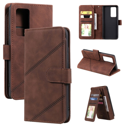 Skin Feel Business Horizontal Flip PU Leather Case with Holder & Multi-Card Slots & Wallet & Lanyard & Photo Frame, For Huawei P40 Pro, For Huawei P40 Lite, For Huawei P30 Pro