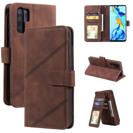 Skin Feel Business Horizontal Flip PU Leather Case with Holder & Multi-Card Slots & Wallet & Lanyard & Photo Frame, For Huawei P40 Pro, For Huawei P40 Lite, For Huawei P30 Pro