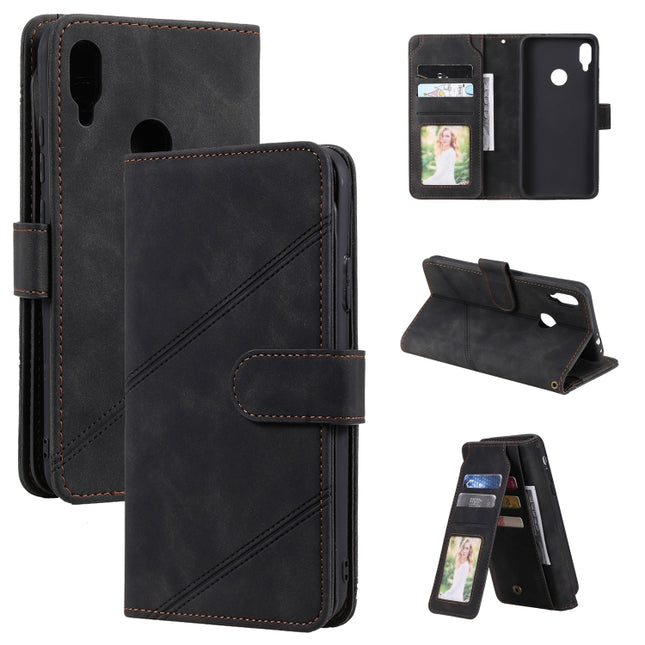 Skin Feel Business Horizontal Flip PU Leather Case with Holder & Multi-Card Slots & Wallet & Lanyard & Photo Frame, For Xiaomi Redmi Note 7, For Xiaomi Redmi Note 8, For Xiaomi Redmi 9A, For Xiaomi Redmi Note 8T