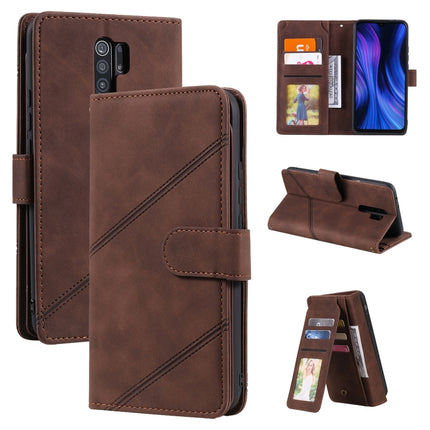 Skin Feel Business Horizontal Flip PU Leather Case with Holder & Multi-Card Slots & Wallet & Lanyard & Photo Frame, For Xiaomi Redmi 9, For Xiaomi Redmi Note 8 Pro