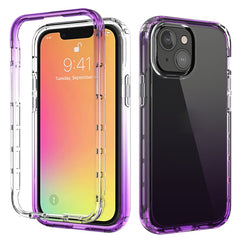 Shockproof High Transparency Two-color Gradual Change PC+TPU Candy Colors Protective Case, For iPhone 13 mini, For iPhone 13, For iPhone 13 Pro Max