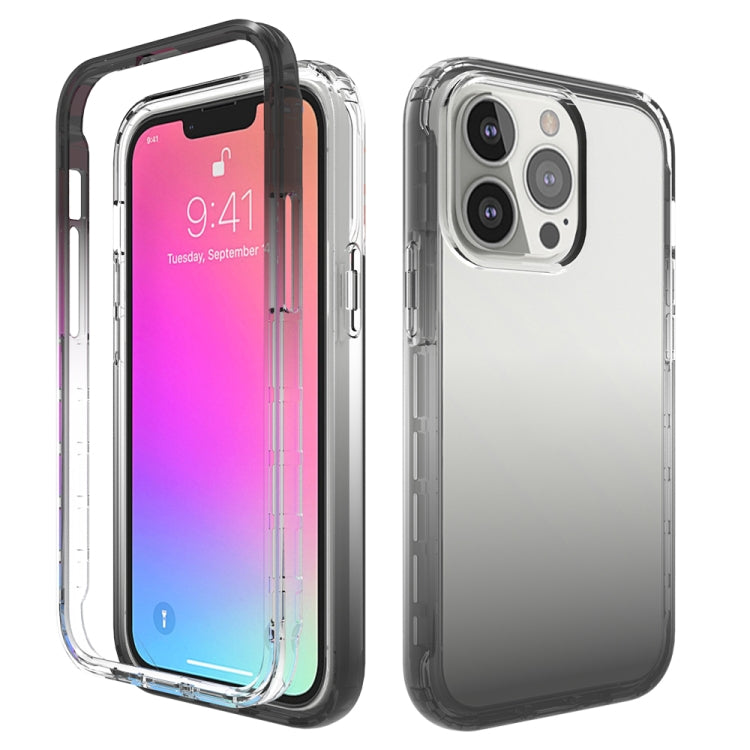 Stoßfeste, hochtransparente, zweifarbige, allmählich wechselnde PC+TPU-Schutzhülle in Bonbonfarben, für iPhone 13 mini, für iPhone 13, für iPhone 13 Pro Max