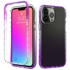 Shockproof High Transparency Two-color Gradual Change PC+TPU Candy Colors Protective Case, For iPhone 13 mini, For iPhone 13, For iPhone 13 Pro Max