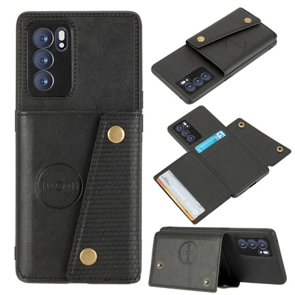 Double Buckle PU + TPU Shockproof Magnetic Protective Case with Card Slot & Holder, For OPPO Reno6 Pro 5G, For OPPO Reno6 Pro+ 5G, For Samsung Galaxy A22 5G, For Samsung Galaxy A22 4G
