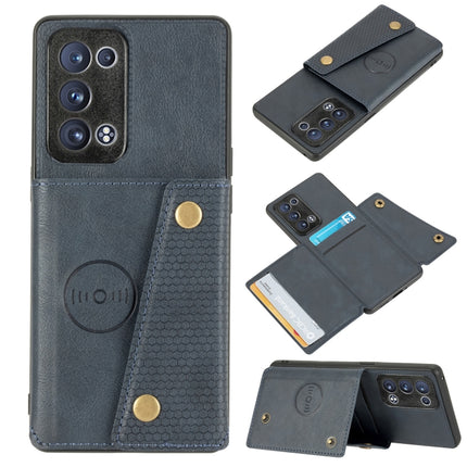 Double Buckle PU + TPU Shockproof Magnetic Protective Case with Card Slot & Holder, For OPPO Reno6 Pro 5G, For OPPO Reno6 Pro+ 5G, For Samsung Galaxy A22 5G, For Samsung Galaxy A22 4G