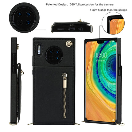 Cross-body Zipper Square TPU+PU Back Cover Case with Holder & Card Slots & Wallet & Strap, For Huawei Mate 30, For Huawei Mate 30 Pro, For Huawei P30, For Huawei P30 Lite