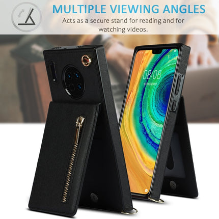 Cross-body Zipper Square TPU+PU Back Cover Case with Holder & Card Slots & Wallet & Strap, For Huawei Mate 30, For Huawei Mate 30 Pro, For Huawei P30, For Huawei P30 Lite
