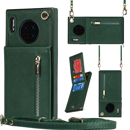 Cross-body Zipper Square TPU+PU Back Cover Case with Holder & Card Slots & Wallet & Strap, For Huawei Mate 30, For Huawei Mate 30 Pro, For Huawei P30, For Huawei P30 Lite