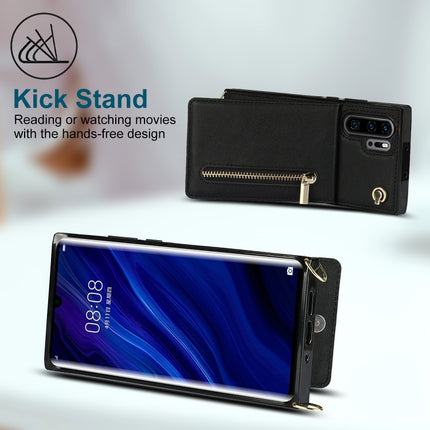 Cross-body Zipper Square TPU+PU Back Cover Case with Holder & Card Slots & Wallet & Strap, For Huawei P30 Pro, For Huawei P40, For Huawei P40 Pro