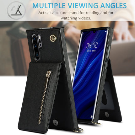 Cross-body Zipper Square TPU+PU Back Cover Case with Holder & Card Slots & Wallet & Strap, For Huawei P30 Pro, For Huawei P40, For Huawei P40 Pro