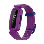 For Fitbit Ace 3 / Inspire2 / Grape Purple Dark Blue Buckle
