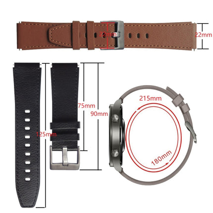 Leather Replacement Strap Watchband, For Huawei Watch GT2 Pro