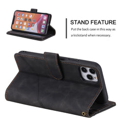 Skin Feel Business Horizontal Flip PU Leather Case with Holder & Multi-Card Slots & Wallet & Lanyard & Photo Frame, For iPhone 11, For iPhone 11 Pro, For iPhone 11 Pro Max, For iPhone 12 mini, For iPhone 12 / 12 Pro, For iPhone 12 Pro Max