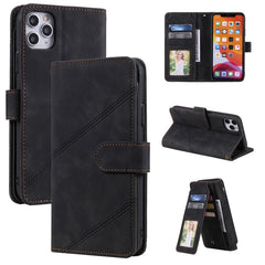 Skin Feel Business Horizontal Flip PU Leather Case with Holder & Multi-Card Slots & Wallet & Lanyard & Photo Frame, For iPhone 11, For iPhone 11 Pro, For iPhone 11 Pro Max, For iPhone 12 mini, For iPhone 12 / 12 Pro, For iPhone 12 Pro Max