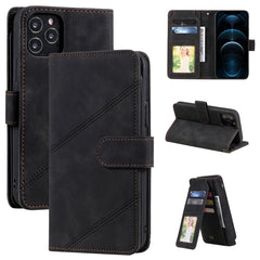 Skin Feel Business Horizontal Flip PU Leather Case with Holder & Multi-Card Slots & Wallet & Lanyard & Photo Frame, For iPhone 11, For iPhone 11 Pro, For iPhone 11 Pro Max, For iPhone 12 mini, For iPhone 12 / 12 Pro, For iPhone 12 Pro Max