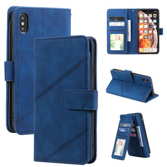 Funda de piel sintética con tapa horizontal para negocios, con soporte, ranuras para varias tarjetas, billetera, cordón y marco para fotos, para iPhone XS/X, iPhone XR, iPhone XS Max, iPhone 8 Plus/7 Plus, iPhone SE 2022/SE 2020/8/7