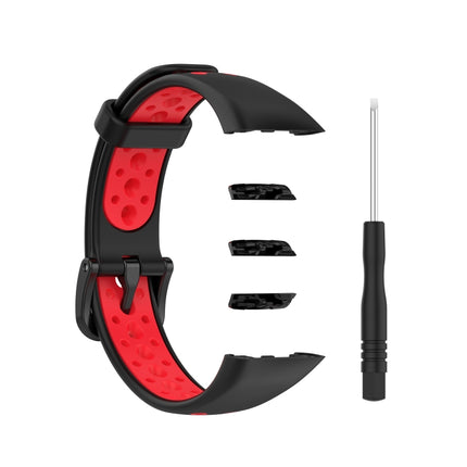For Huawei Band 6 / Honor Band 6 Universal Two-color Breathable Silicone Replacement Strap Watchband