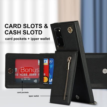 Cross-body Zipper Square TPU+PU Back Cover Case with Holder & Card Slots & Wallet & Strap, For Samsung Galaxy S20+, For Samsung Galaxy S20 Ultra, For Samsung Galaxy S20 FE 5G, For Samsung Galaxy Note20 Ultra