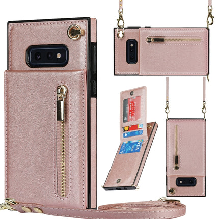 Cross-body Zipper Square TPU+PU Back Cover Case with Holder & Card Slots & Wallet & Strap, For Samsung Galaxy S10e, For Samsung Galaxy S9, For Samsung Galaxy S9 Plus, For Samsung Galaxy Note9