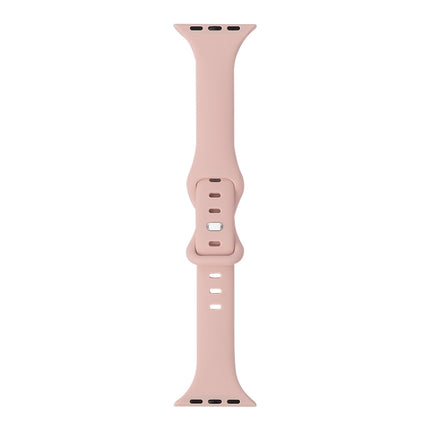 Slimming 8-buckle Silicone Replacement Strap Watchband, For Apple Watch Series 7  41mm / & 6 & SE & 5 & 4 40mm, For Apple Watch Series  7  45mm / & 6 & SE & 5 & 4 44mm