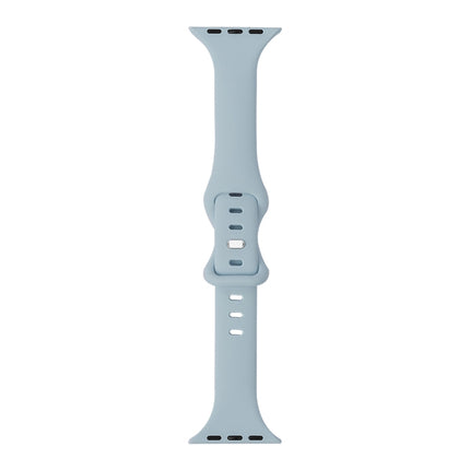 Slimming 8-buckle Silicone Replacement Strap Watchband, For Apple Watch Series 7  41mm / & 6 & SE & 5 & 4 40mm, For Apple Watch Series  7  45mm / & 6 & SE & 5 & 4 44mm
