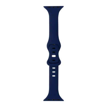 Slimming 8-buckle Silicone Replacement Strap Watchband, For Apple Watch Series 7  41mm / & 6 & SE & 5 & 4 40mm, For Apple Watch Series  7  45mm / & 6 & SE & 5 & 4 44mm