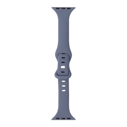 Slimming 8-buckle Silicone Replacement Strap Watchband, For Apple Watch Series 7  41mm / & 6 & SE & 5 & 4 40mm, For Apple Watch Series  7  45mm / & 6 & SE & 5 & 4 44mm