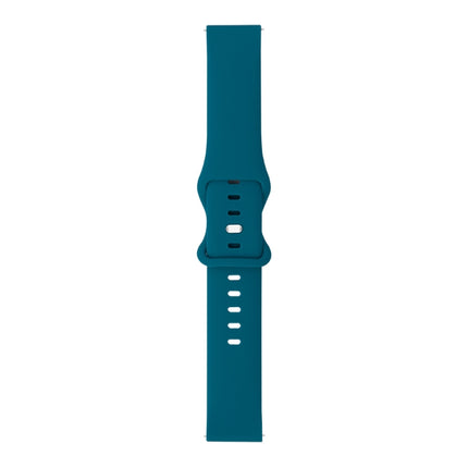 8-buckle Silicone Replacement Strap Watchband, For Samsung Galaxy Watch Active, For Huawei Watch GT 2 42mm