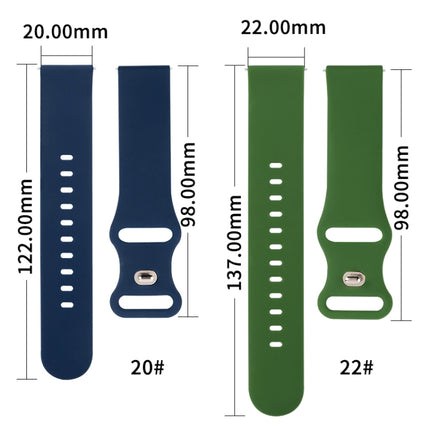 8-buckle Silicone Replacement Strap Watchband, For Amazfit GTR 47mm, For Amazfit GTS / GTS 2