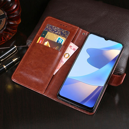 idewei Crazy Horse Texture Horizontal Flip Leather Case with Holder & Card Slots & Wallet, For OPPO A16, For Samsung Galaxy M32, For Xiaomi Poco F3 GT