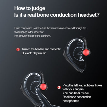 M-618 Stereo-Bluetooth-Headset mit Knochenleitung und hängendem Ohr, M-618 (Schwarz), M-618 (Blau), M-618 (Rot), M-618 (Grün)