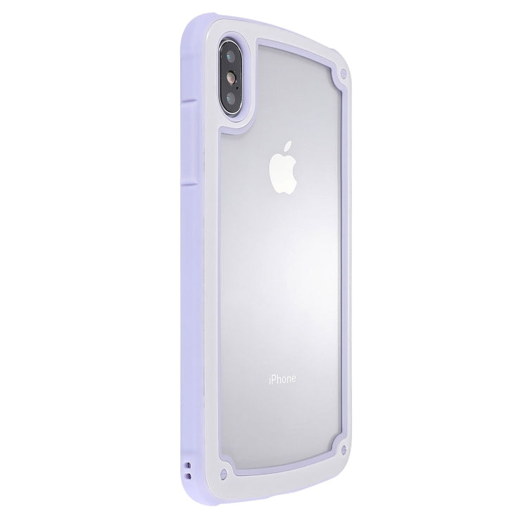 Candy-Colored TPU Transparent Shockproof Case, For iPhone X / XS, For iPhone XR, For iPhone XS Max