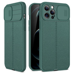 Litchi Texture Sliding Camshield TPU Protective Case, For iPhone 11, For iPhone 11 Pro, For iPhone 11 Pro Max, For iPhone 12 mini, For iPhone 12, For iPhone 12 Pro